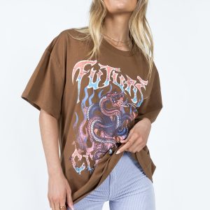 Future Classic Oversized Tee Brown