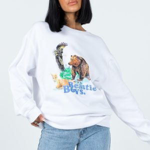 Beastie Boys Sweater White