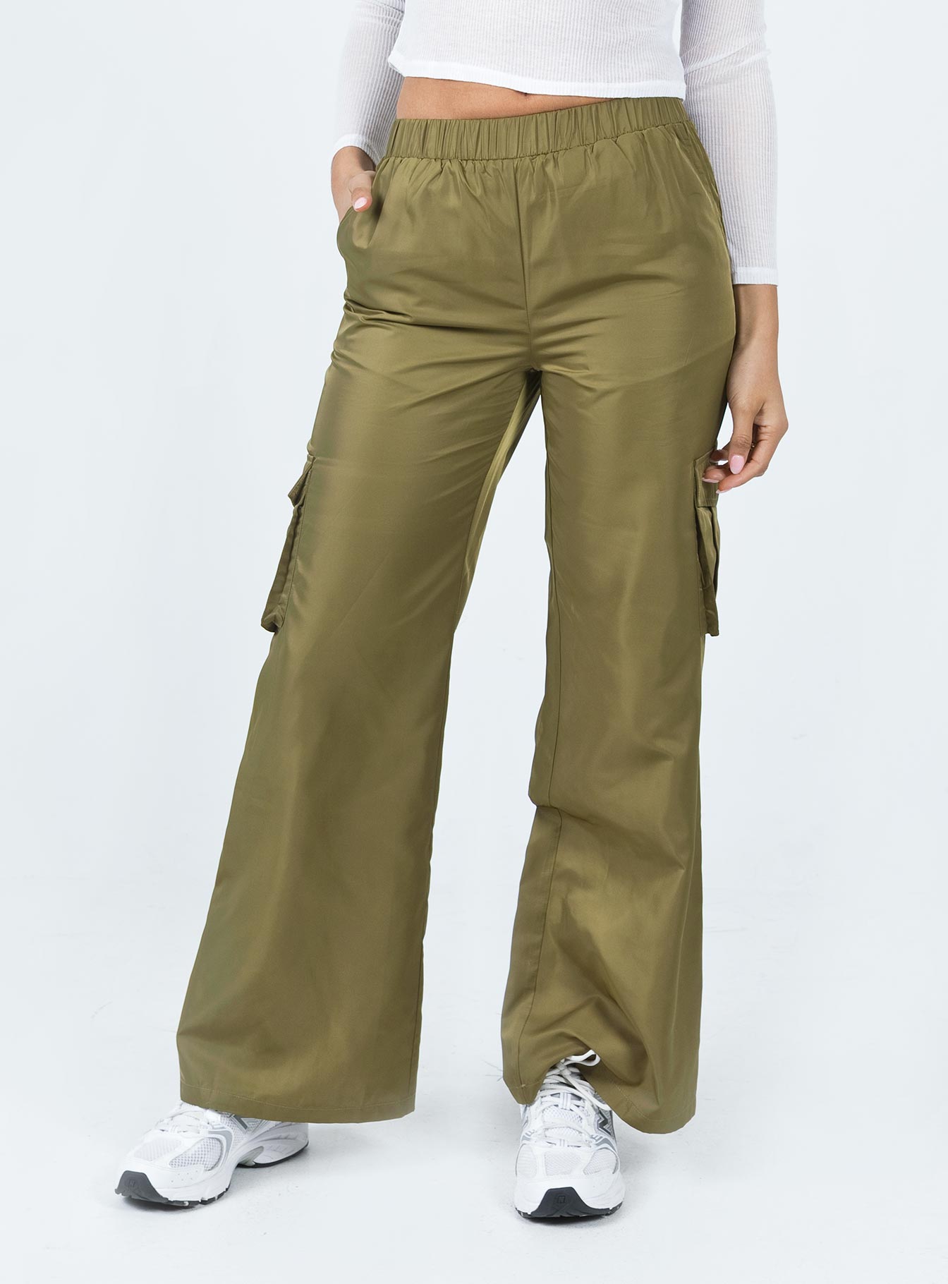 Cademan Cargo Pants Khaki - Image 2