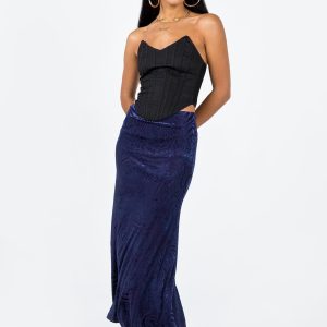 Braxton Maxi Skirt Blue