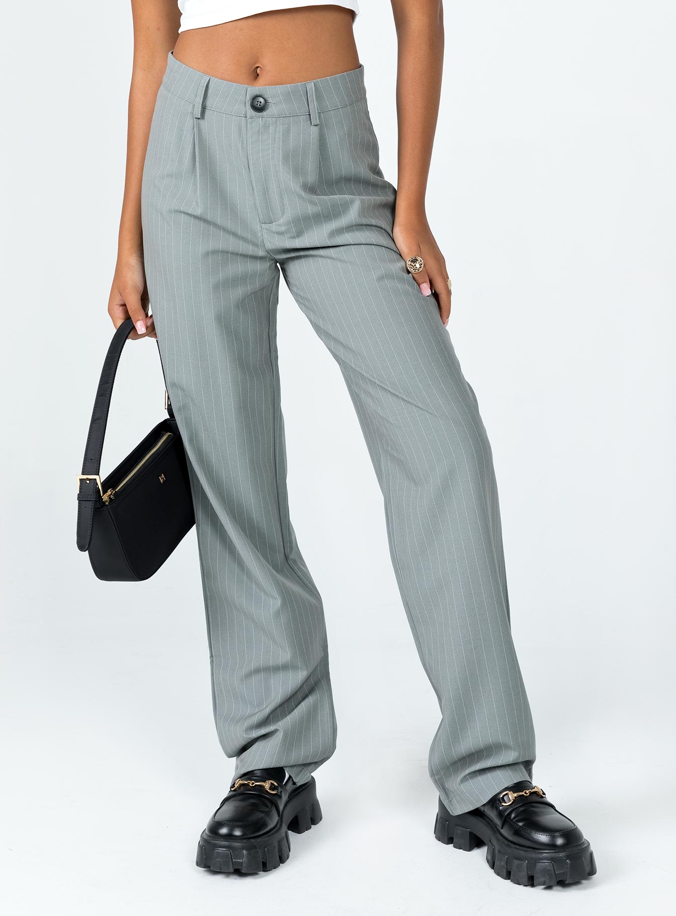 Titius Pant Grey Pinstripe - Image 2