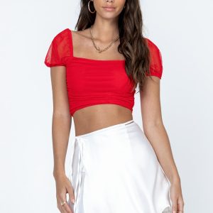Skylar Mini Skirt White