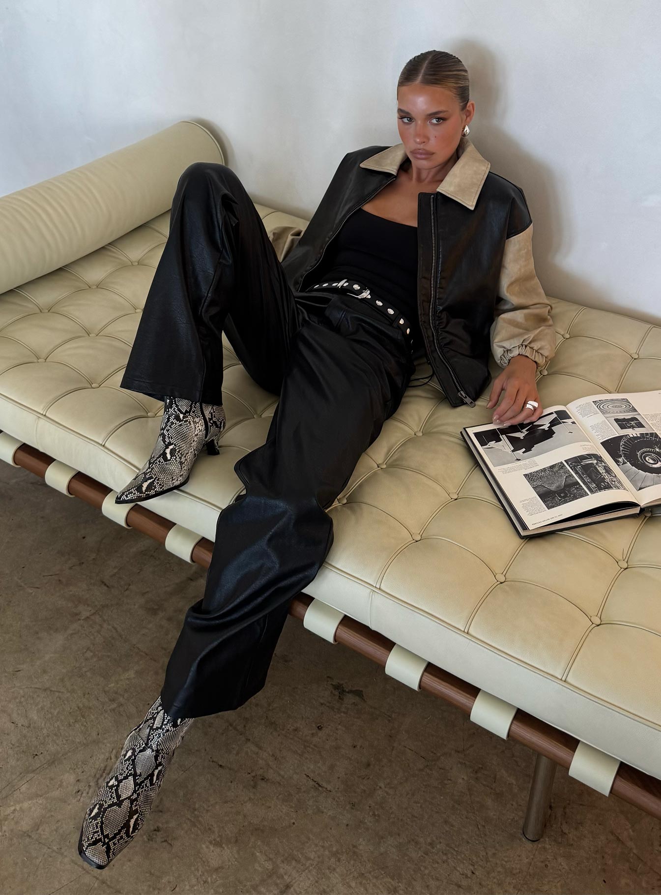 Nirvana Bomber Jacket Camel - Image 7