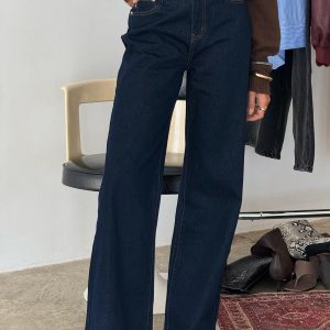 Goldie High Rise Wide Leg Jeans Indigo
