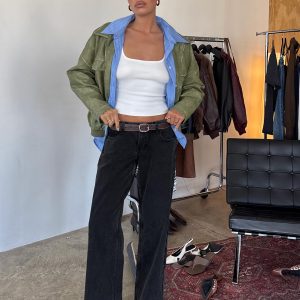 Ellanor Low Rise Straight Leg Jean Washed Black