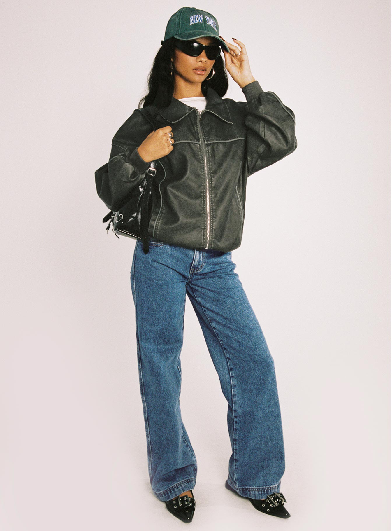 Jankins Low Rise Straight Leg Jeans Mid Wash - Image 11