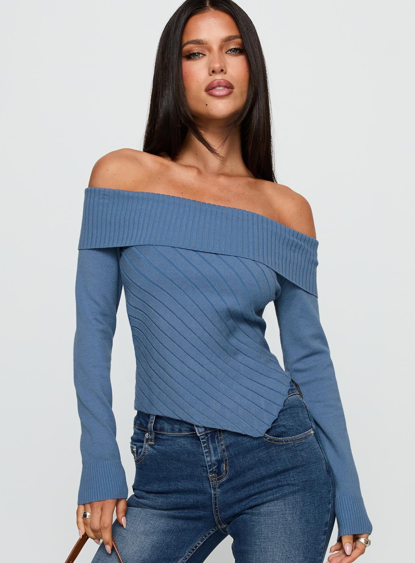 Brisa Long Sleeve Top Blue - Image 2