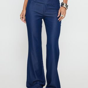 Kinkirk Flared Pants Chambray