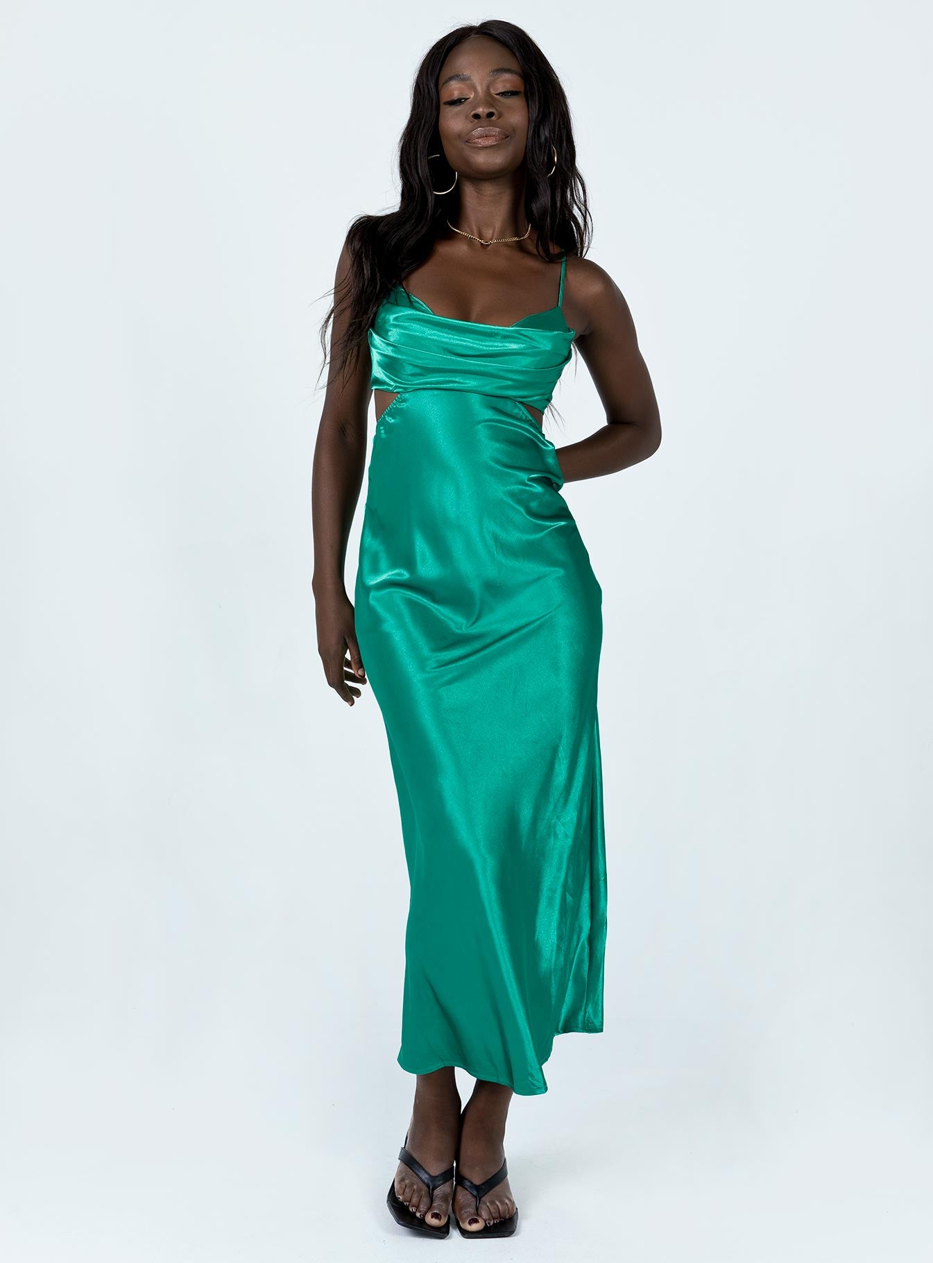 Giselle Midi Dress Green - Image 2