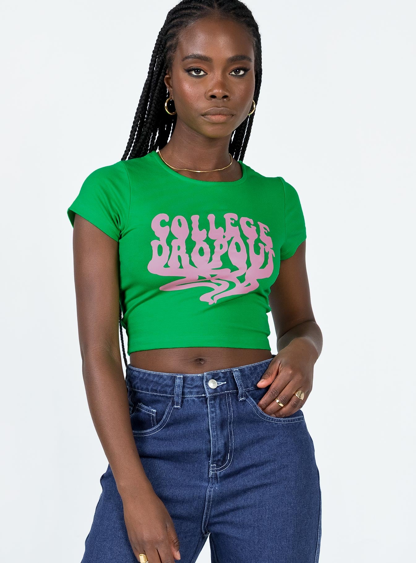 College Dropout Tee Green - Image 2
