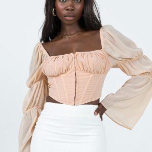 Angelina Ballet Top Champagne