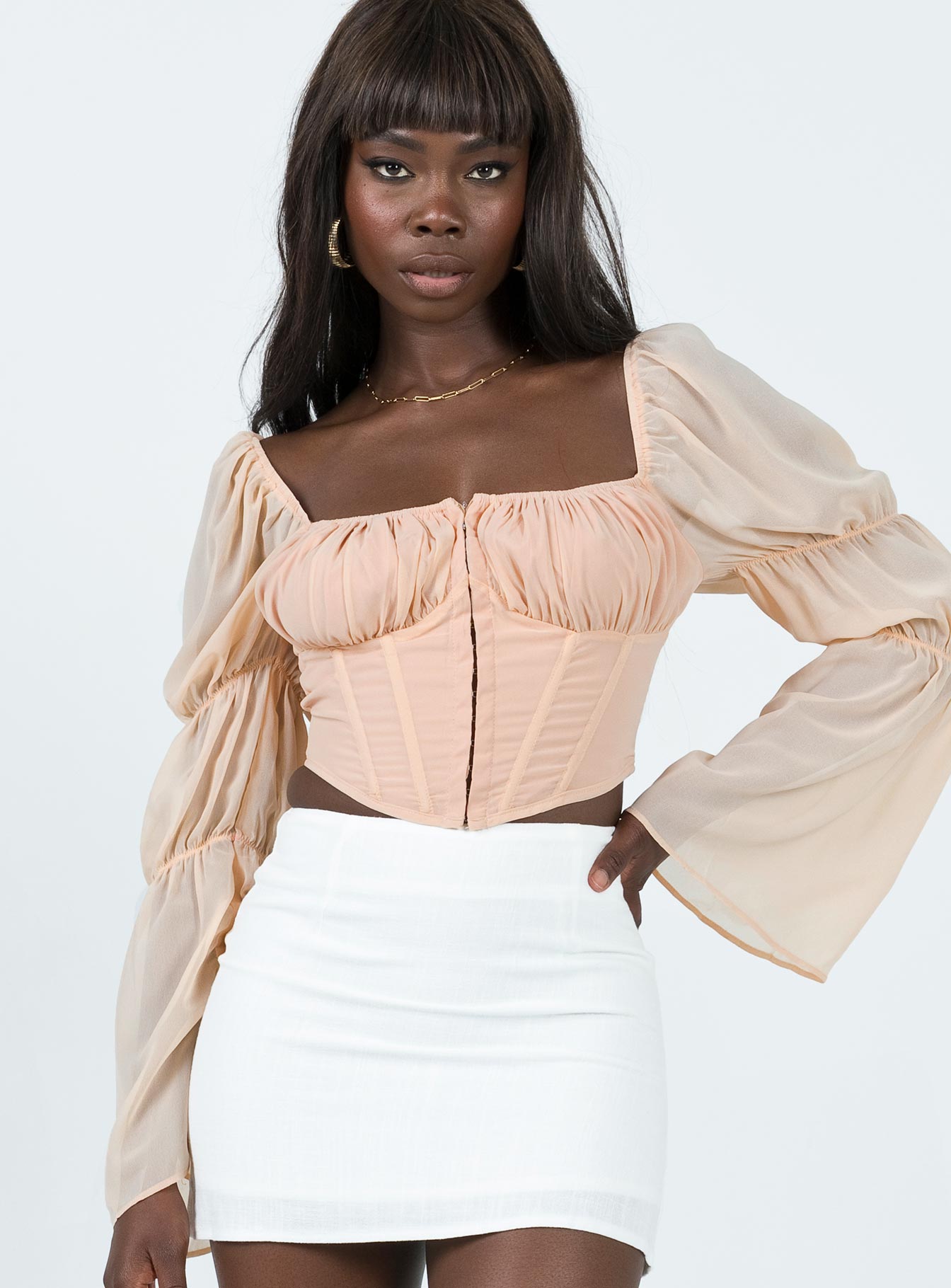 Angelina Ballet Top Champagne