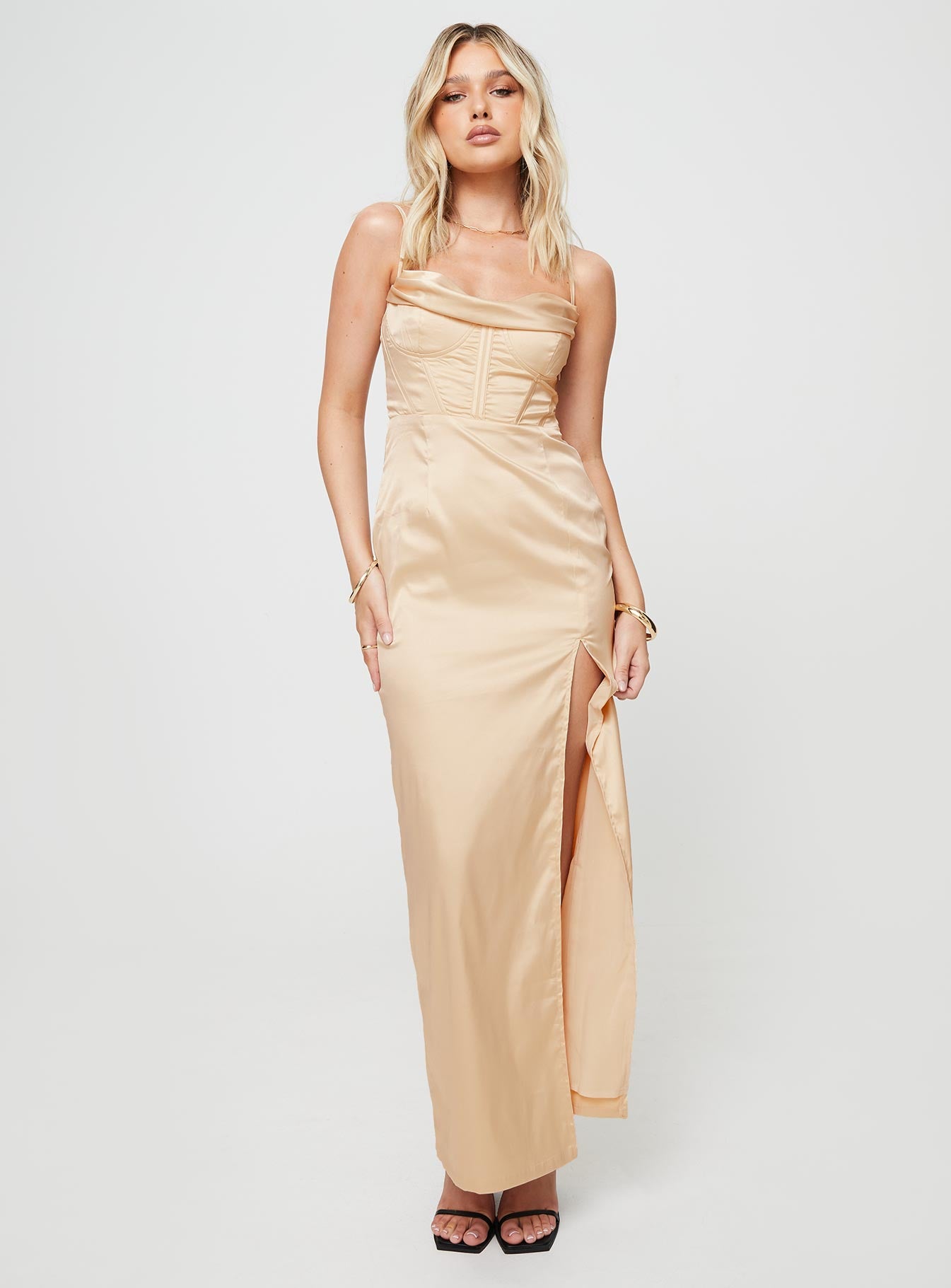Spotlight Maxi Dress Champagne - Image 2
