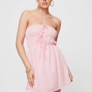 Blooming Mini Dress Pink