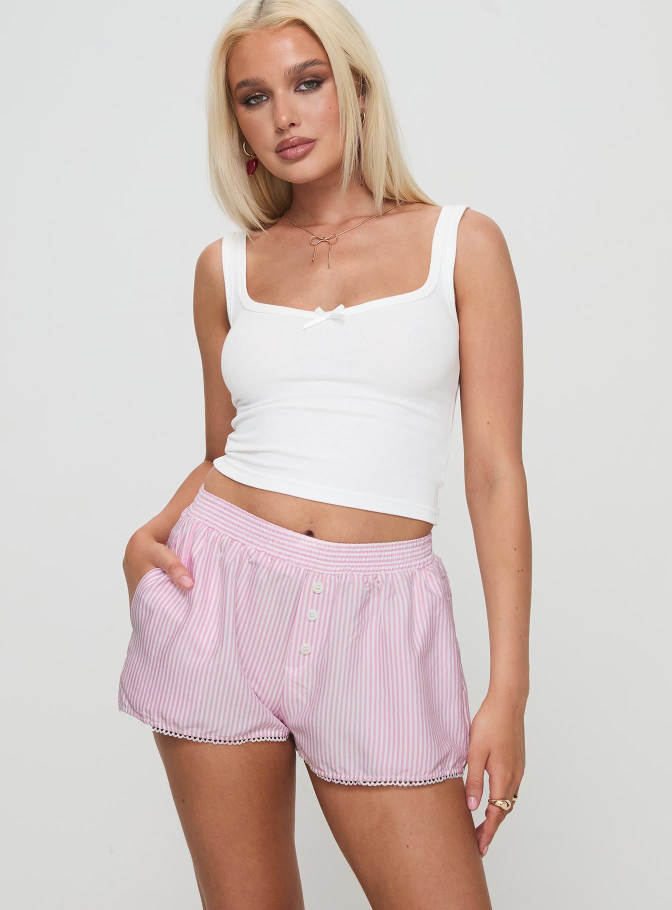 Orielle Low Rise Boxer Short Pink - Image 2