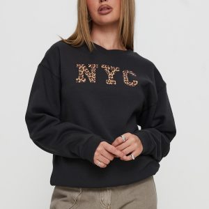 Wild In NYC Sweater Black