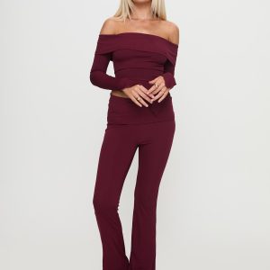 Outta Town Set Burgundy