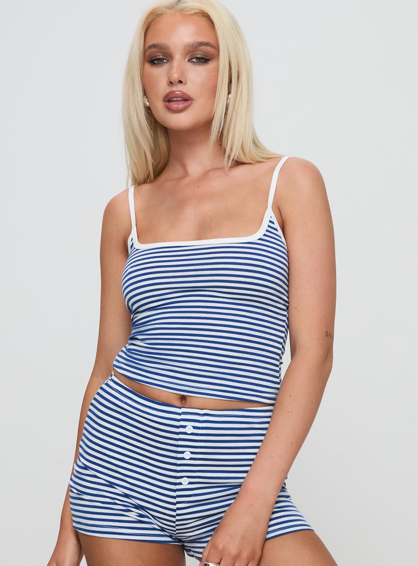 Winslet Cami Top Blue Stripe - Image 2
