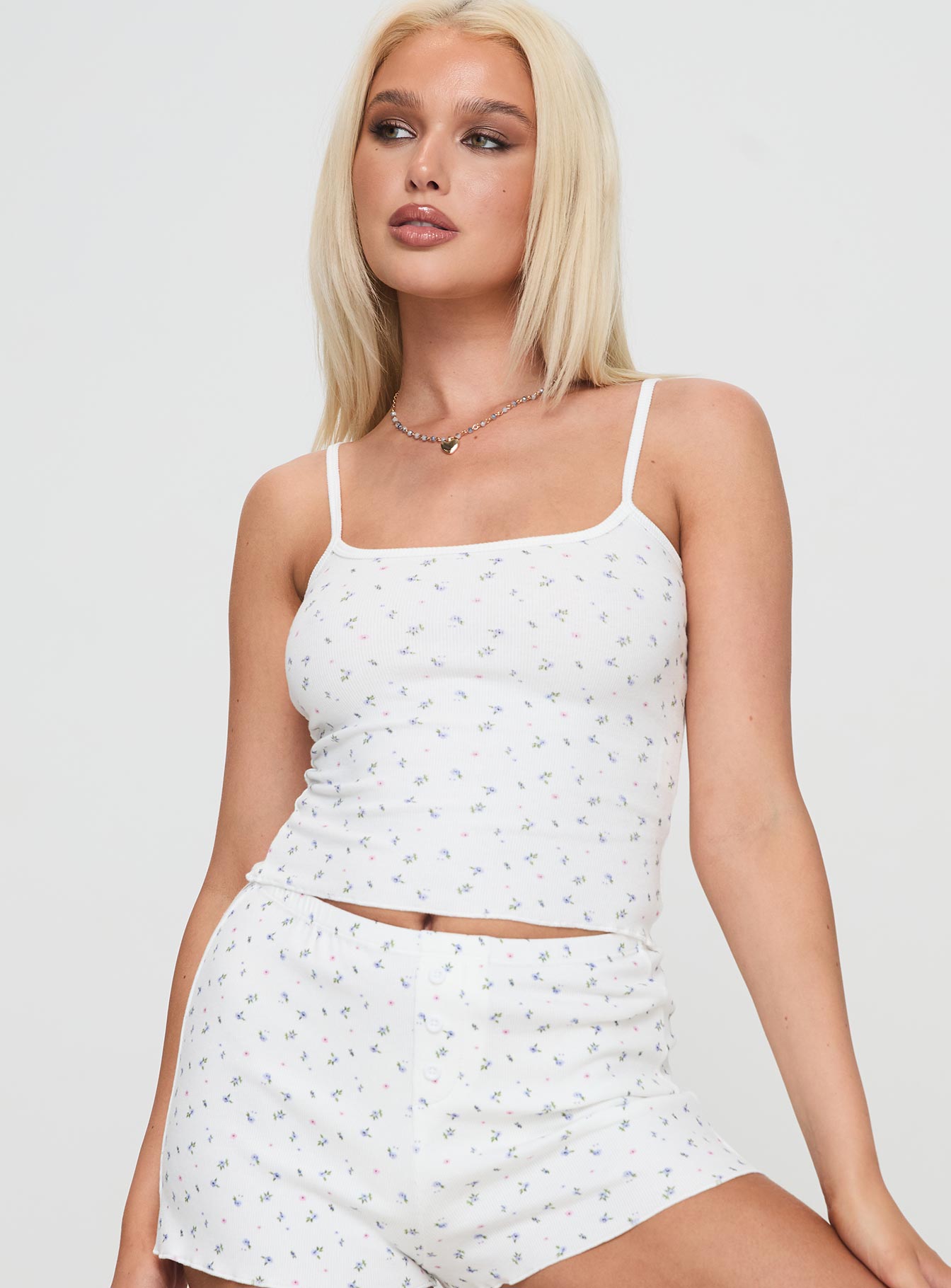 Take On Me Rib Top Floral - Image 2