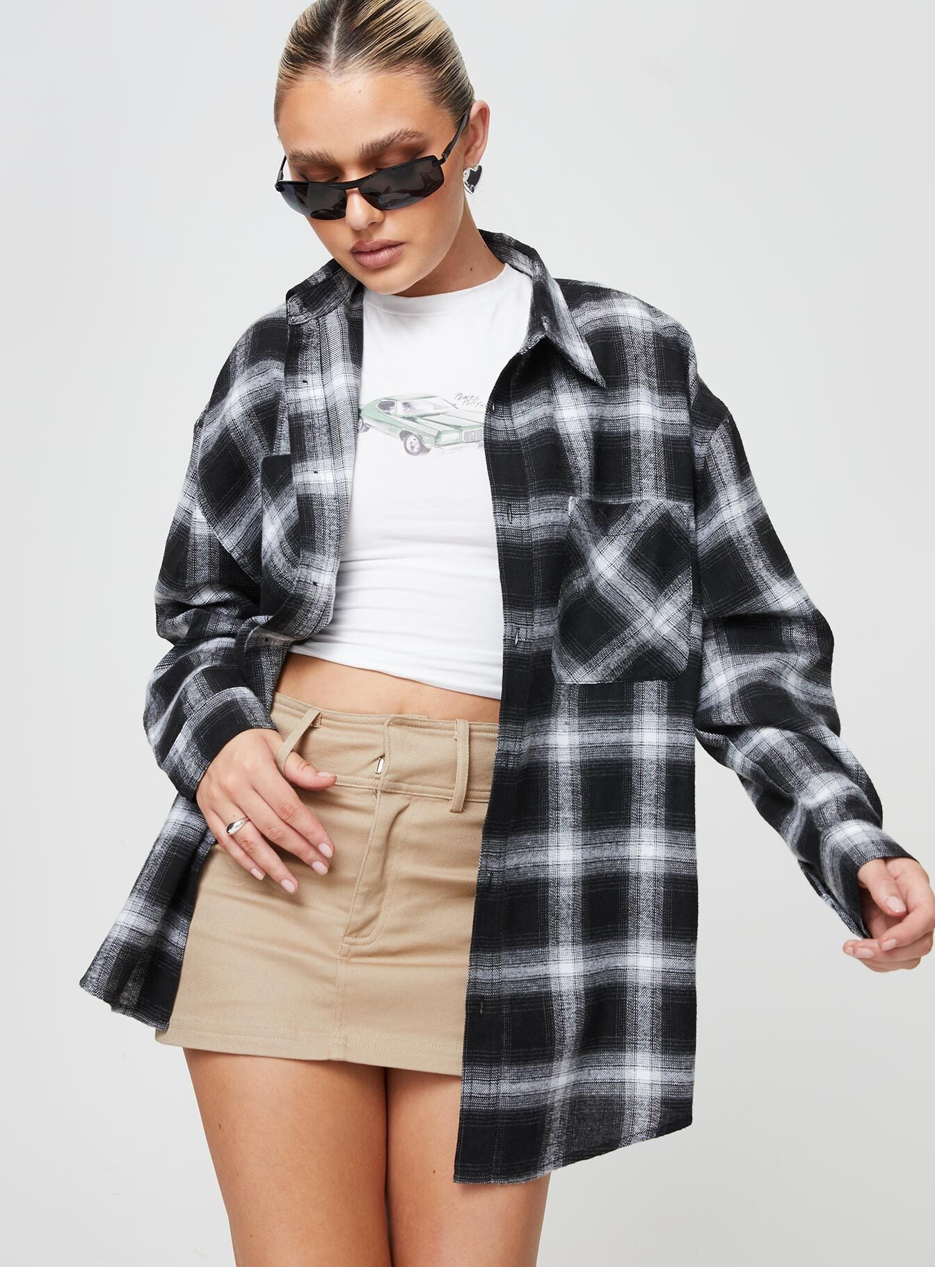 Waver Shirt Black / White Check - Image 2
