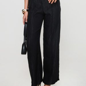 Bonnet Wide Leg Pants Black