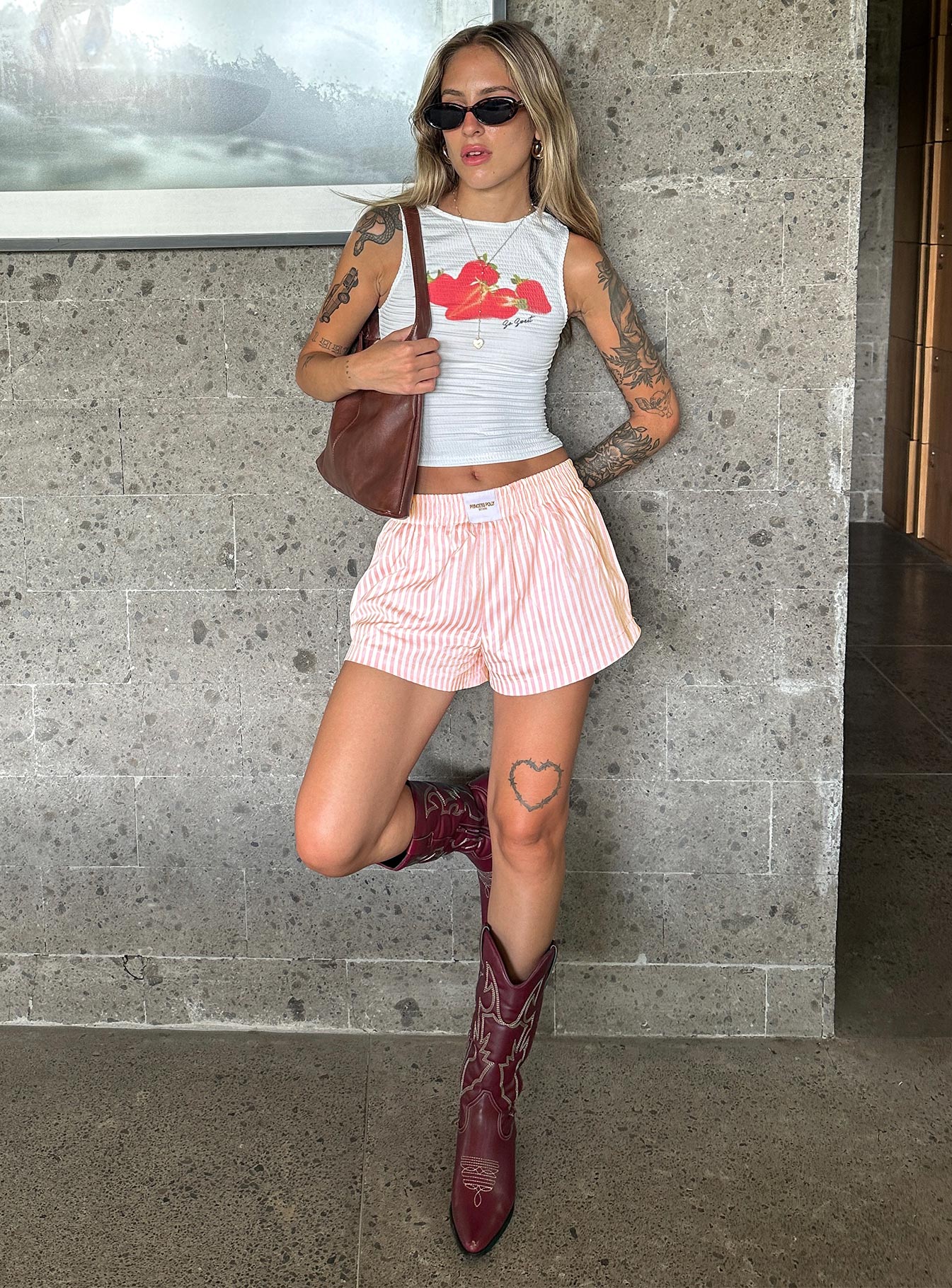 Sincar Boxer Shorts Pink / White Stripe - Image 13