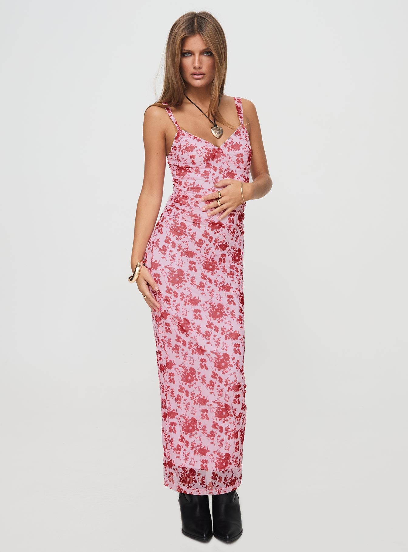 Cotter Maxi Dress Pink / Floral - Image 2