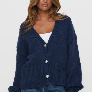 Yasmyn Knit Cardigan Royal Blue