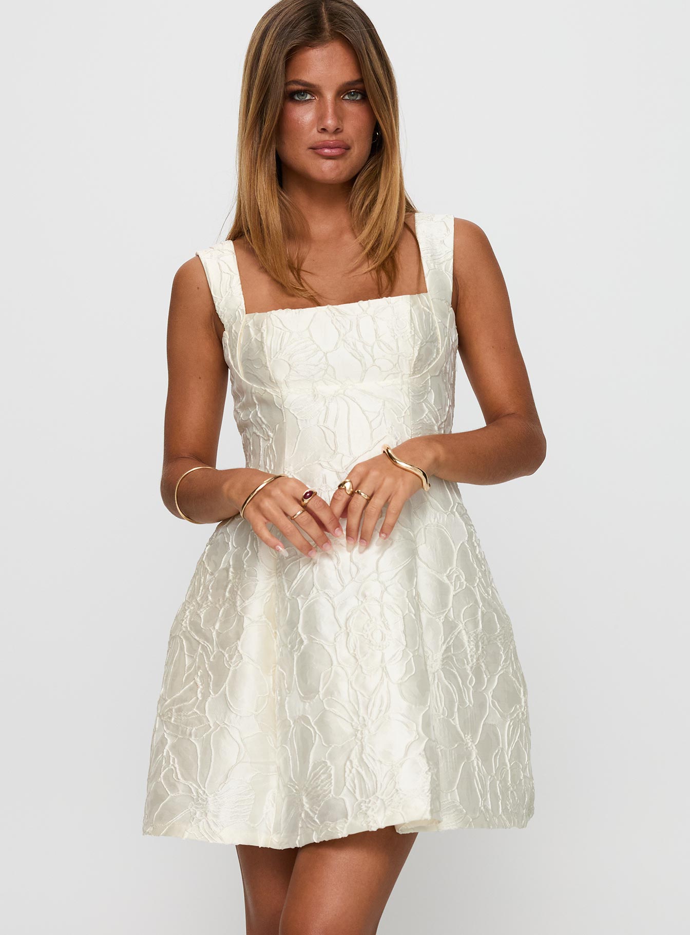 Eloquent Mini Dress Ivory - Image 2