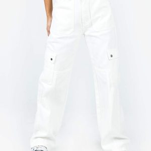 Vincent Cargo Jean White