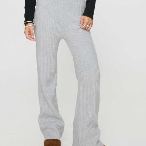 Templa Knit Pants Grey Marle