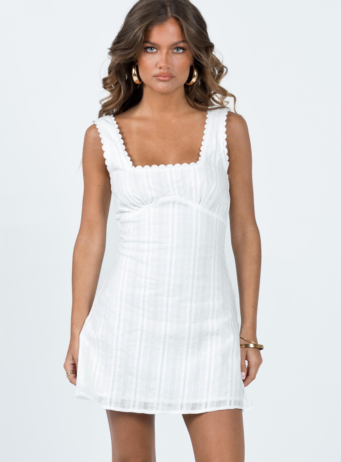 Dasha Mini Dress White Lower Impact - Image 2
