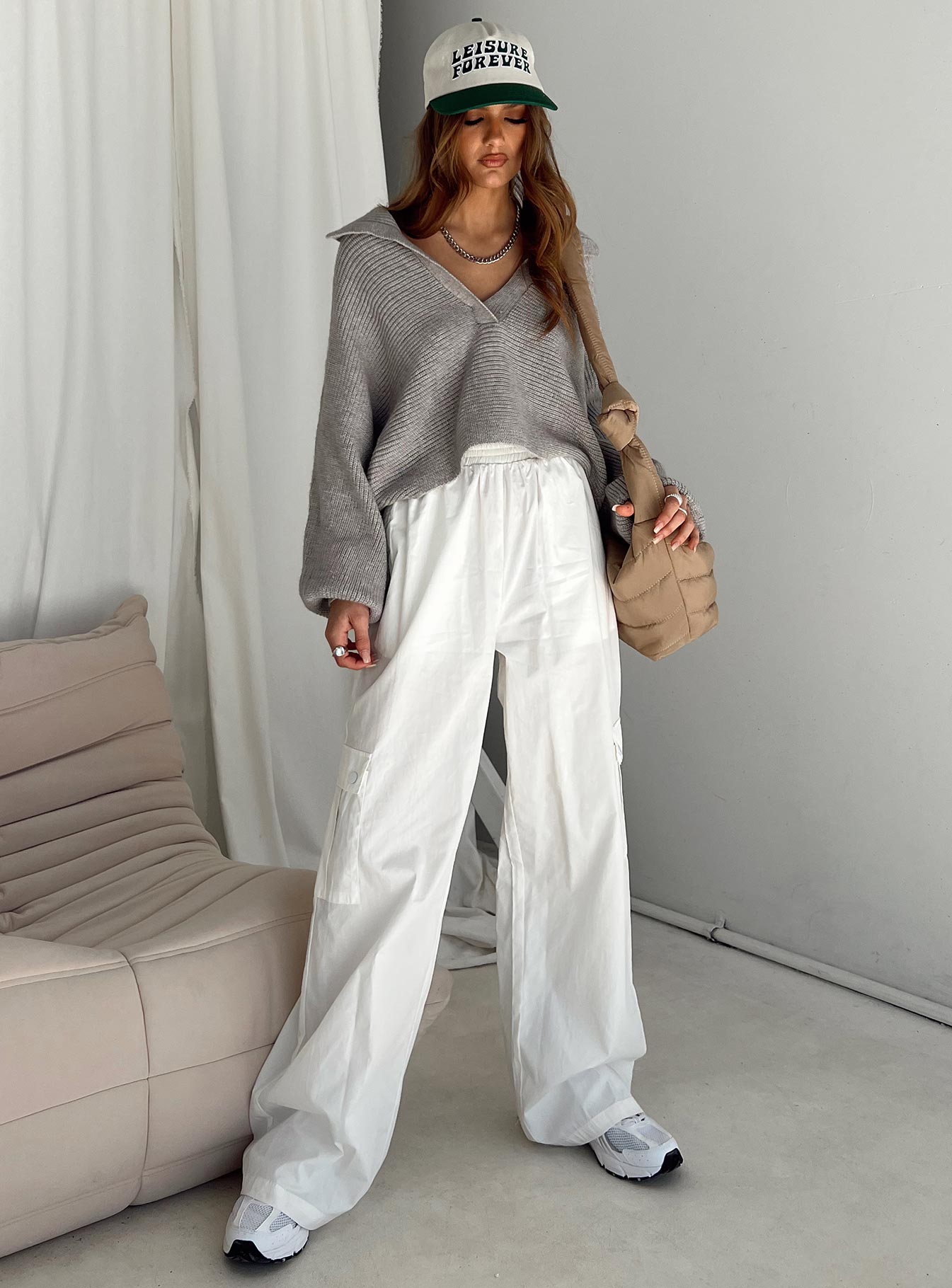 Quinten Sweater Grey - Image 3