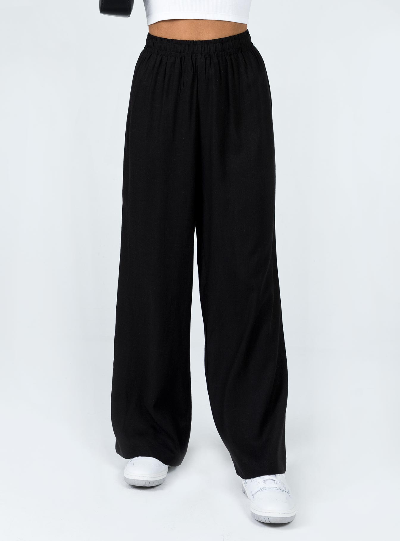 Louis Linen Blend Pants Black - Image 2