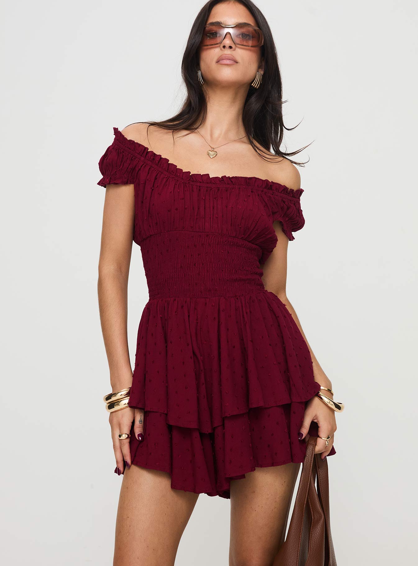 The Love Galore Romper Deep Cherry - Image 2