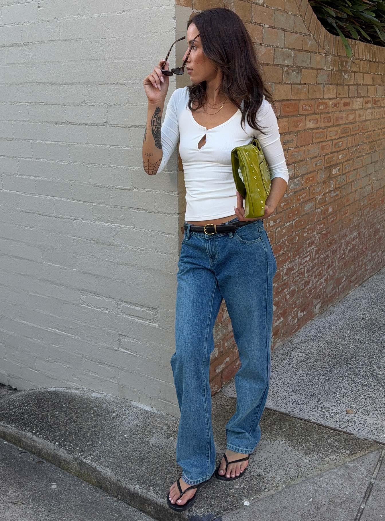 Better Half Low Rise Straight Leg Jeans Horizon Blue - Image 8