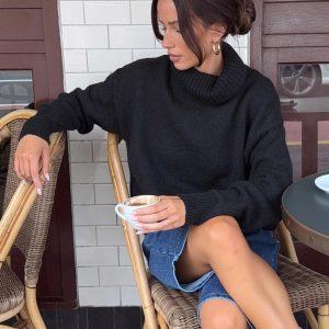 Oswin Turtleneck Sweater Black