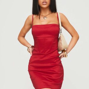 Warrander Mini Dress Red