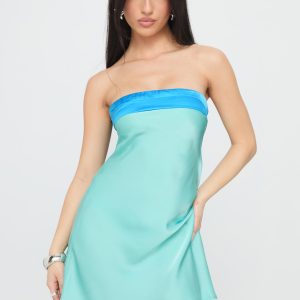 Phillipa Mini Dress Aqua