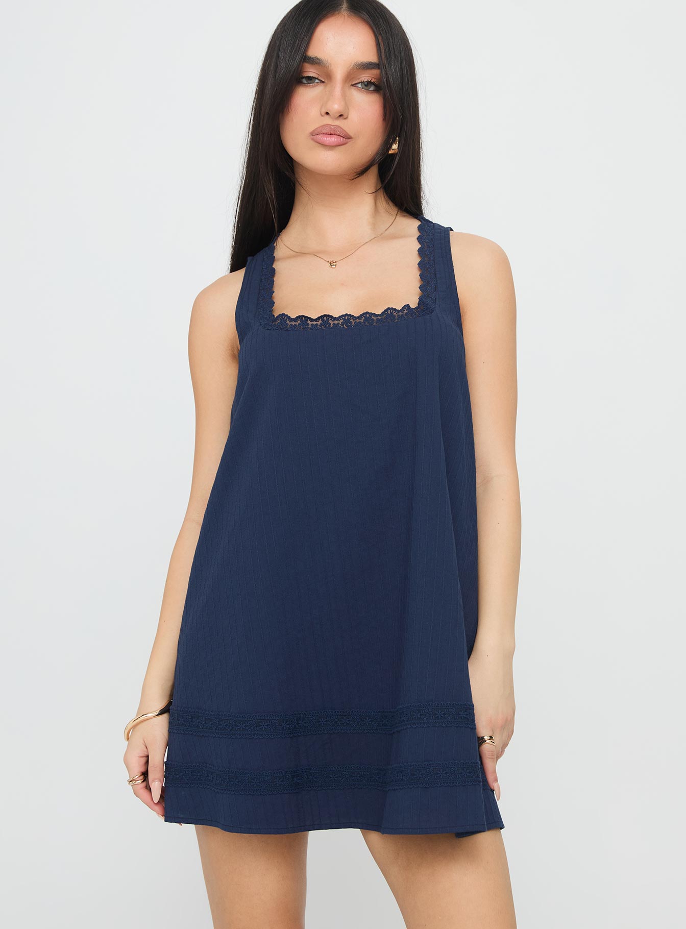 Alanah Mini Dress Navy - Image 2