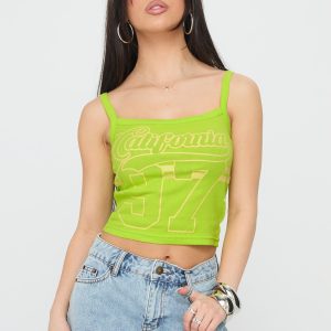 California 97 Sport Graphic Top Green