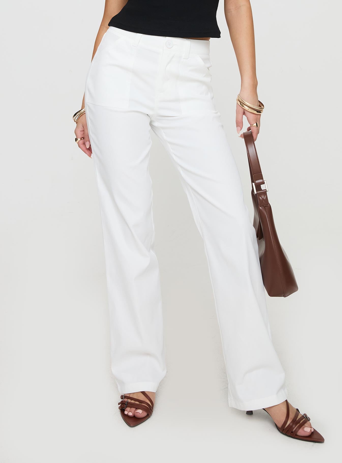 Stelline Cargo Pants White - Image 2