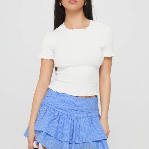 Allegria Layered Skort Blue Stripe