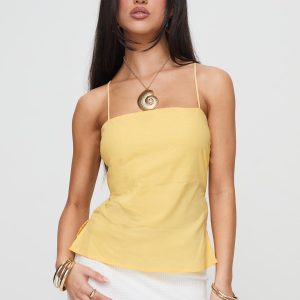 Sleepless Nights Top Yellow