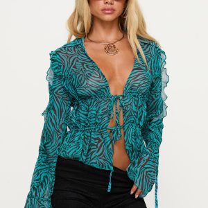 Holidaze Long Sleeve Top Zebra