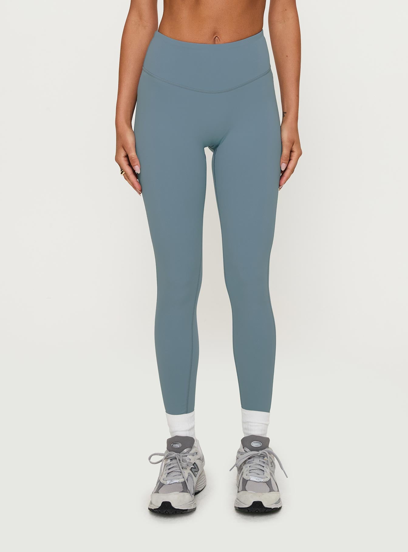 Dellah Ruched Back Leggings Blue - Image 2