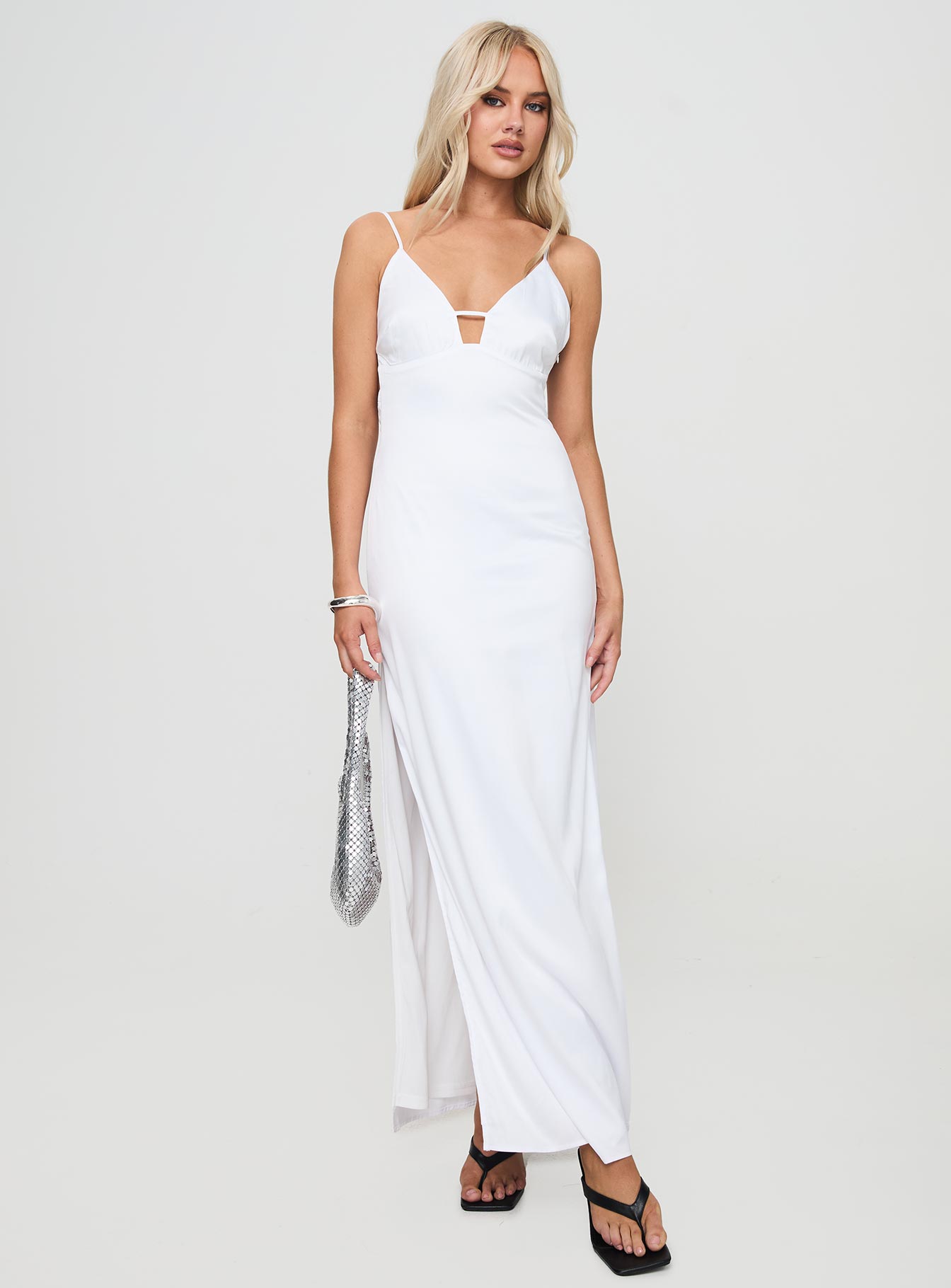 Atheria Maxi Dress White - Image 2