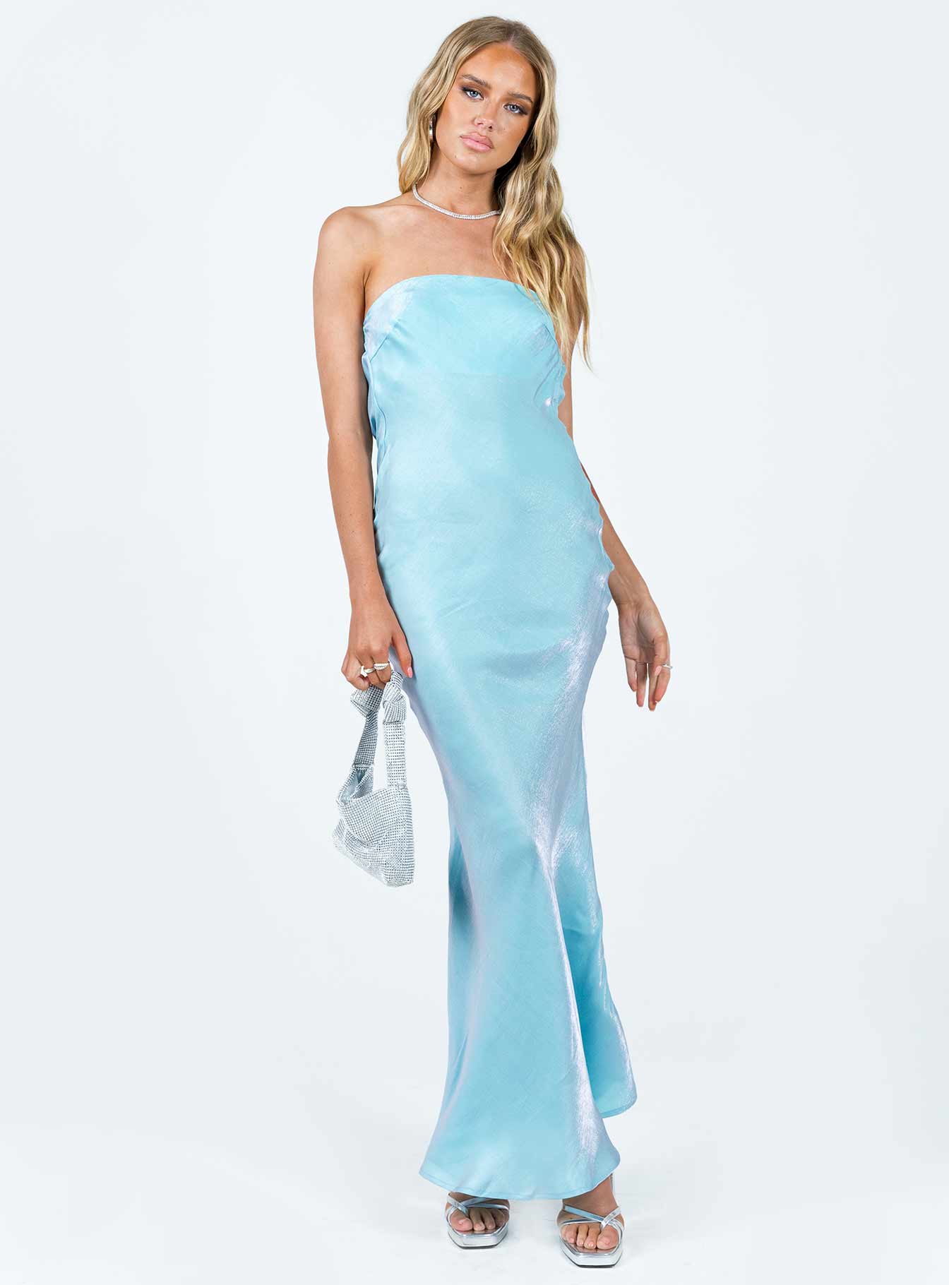 Haley Maxi Dress Blue - Image 2