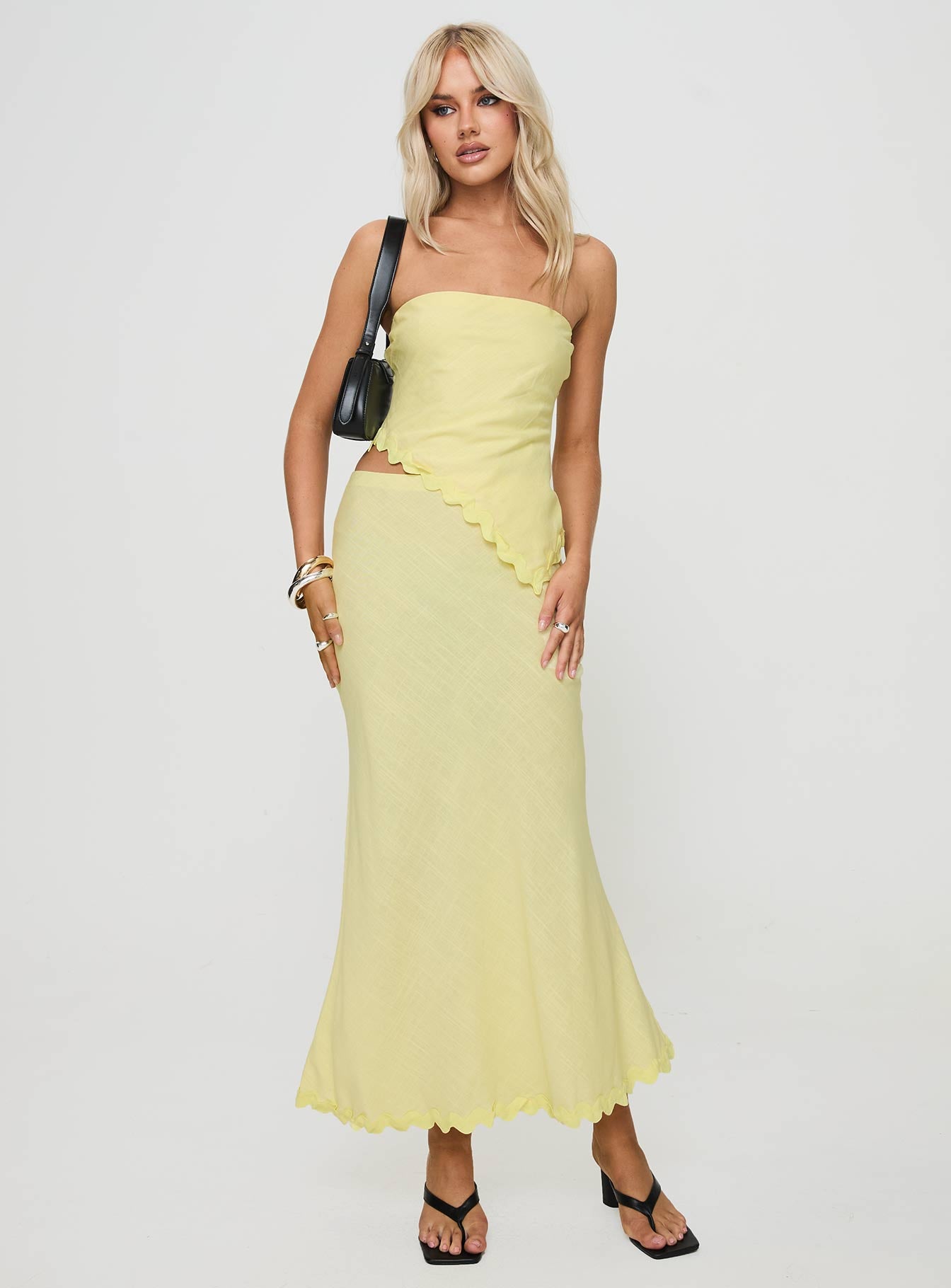 Silvershore Maxi Skirt Yellow - Image 2