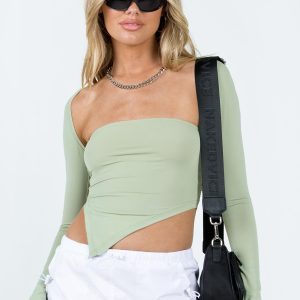 Koslo Bolero Top Sage